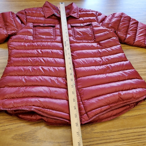 Cotes of London Harrow Royale Red Down Shirt PufferJacket Womens size M - Picture 12 of 15
